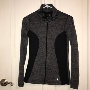 Black and grey workout jacket